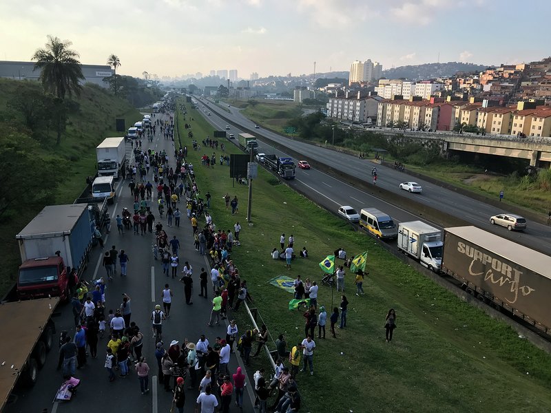 Greve dos caminhoneiros