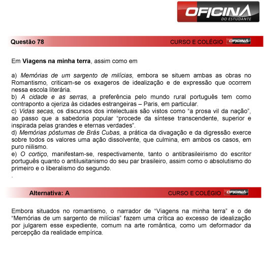 Fuvest 2013: correção da questão 78 da primeria fase do vestibular