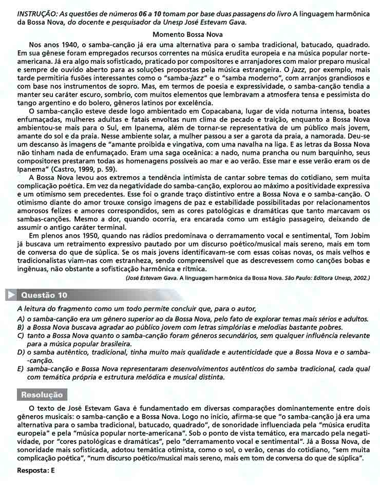 Unesp 2011: Questão 10 – Primeira fase