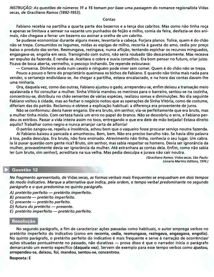 Unesp 2011: Questão 12 – Primeira fase