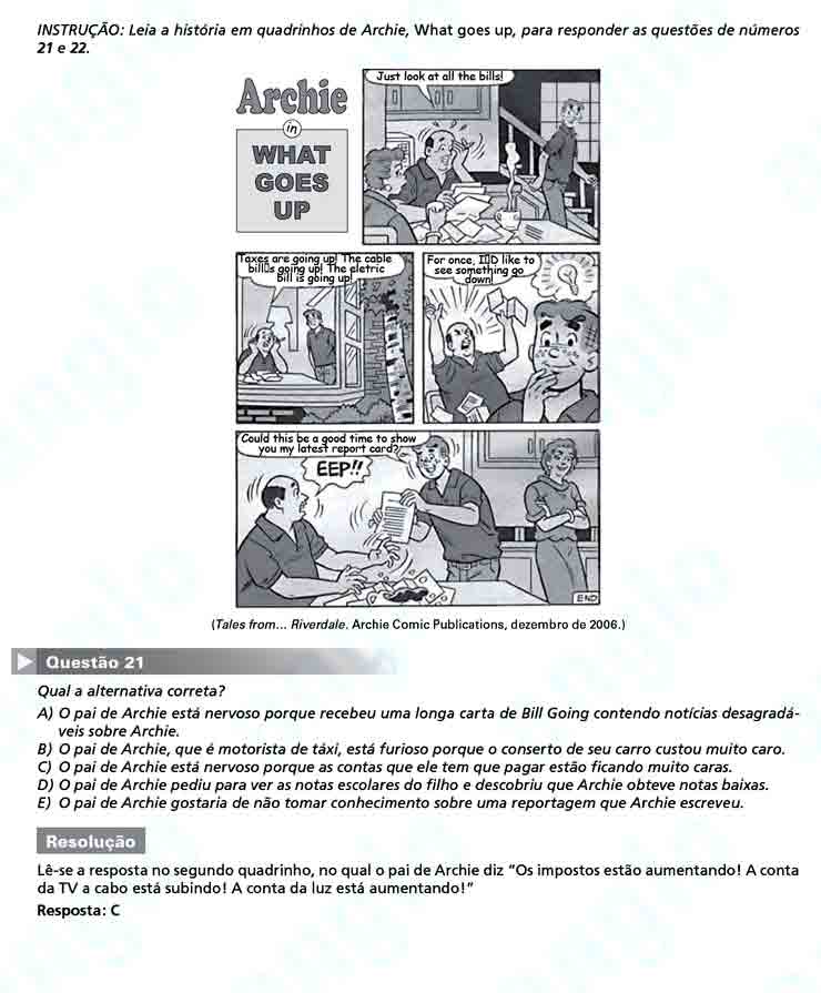 Unesp 2011: Questão 21 – Primeira fase