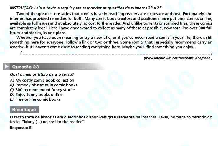 Unesp 2011: Questão 23 – Primeira fase