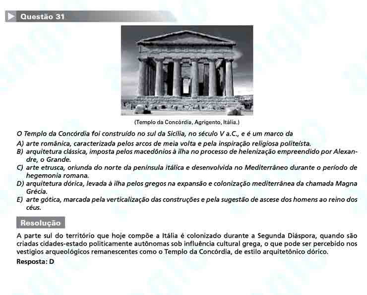 Unesp 2011: Questão 31 – Primeira fase