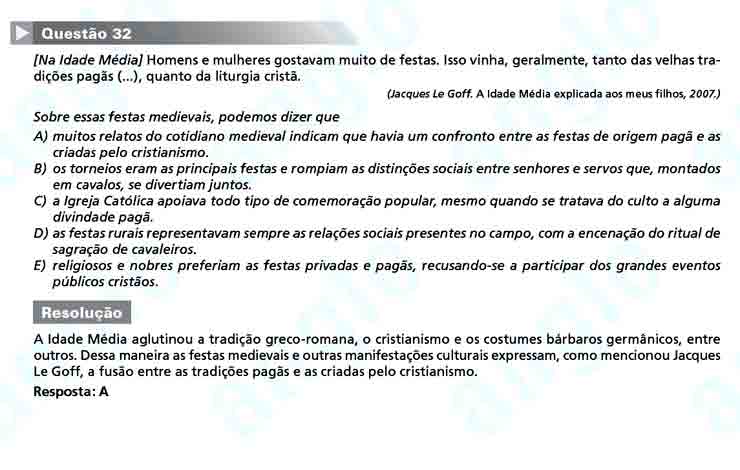 Unesp 2011: Questão 32 – Primeira fase