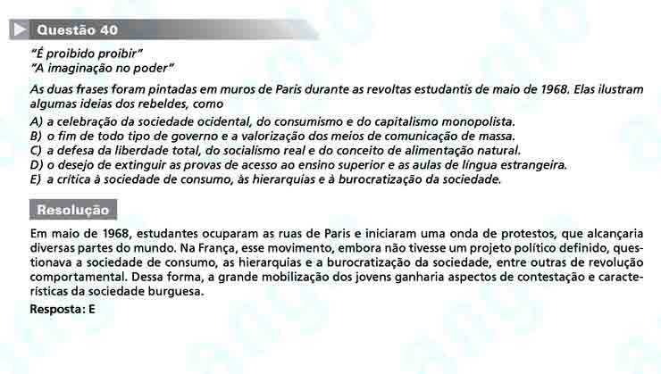 Unesp 2011: Questão 40 – Primeira fase