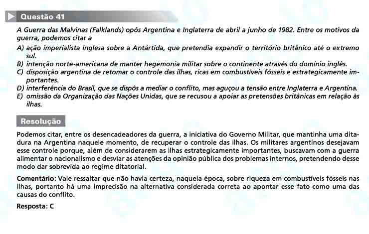 Unesp 2011: Questão 41 – Primeira fase
