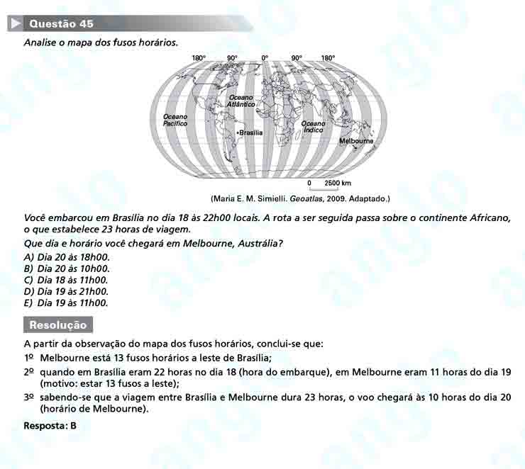 Unesp 2011: Questão 45 – Primeira fase