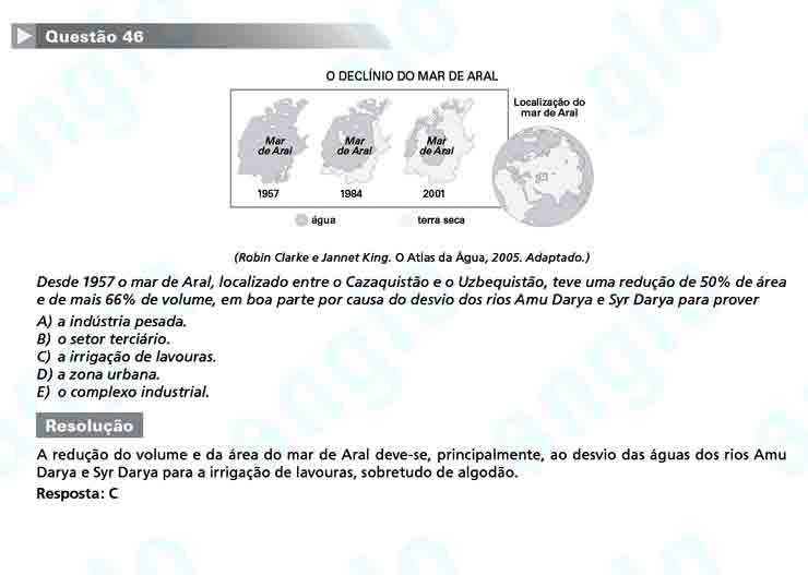 Unesp 2011: Questão 46 – Primeira fase
