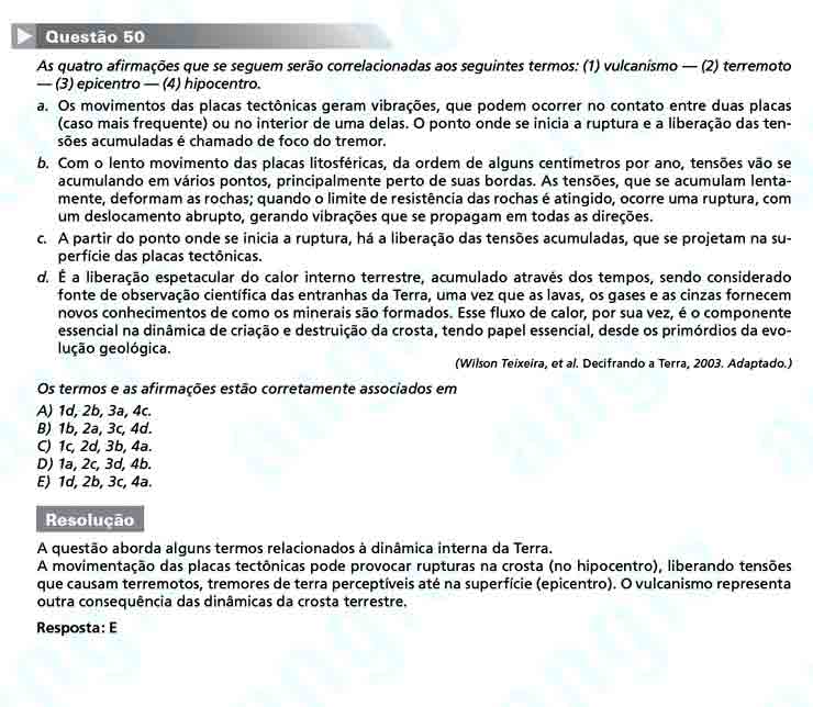 Unesp 2011: Questão 50 – Primeira fase