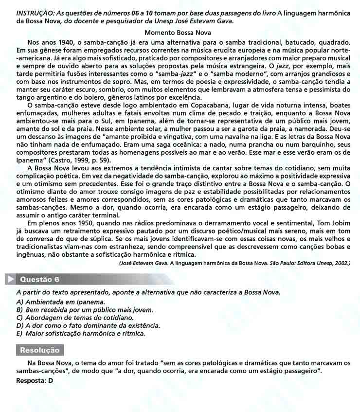 Unesp 2011: Questão 6 – Primeira fase