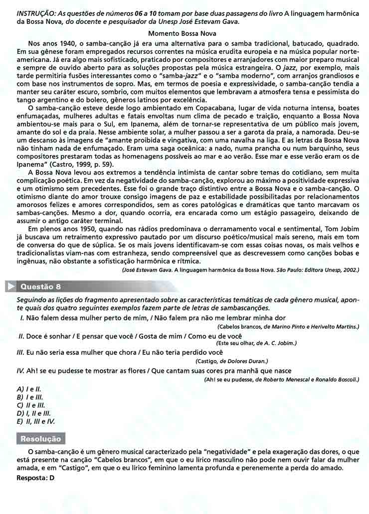 Unesp 2011: Questão 8 – Primeira fase