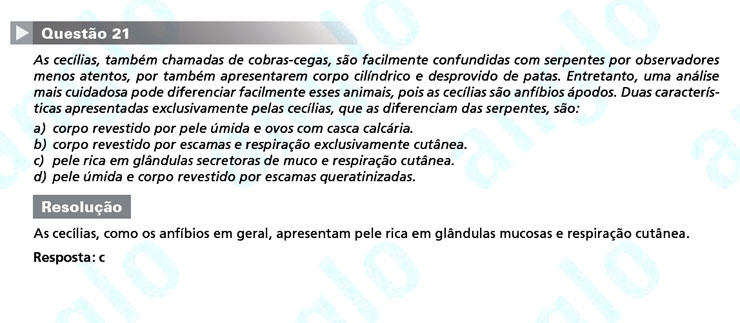 Primeira fase Unicamp 2012: Questão 21 (prova Q e Z)