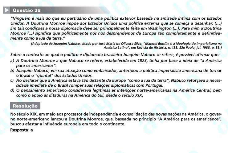 Primeira fase Unicamp 2012: Questão 38 (prova Q e Z)