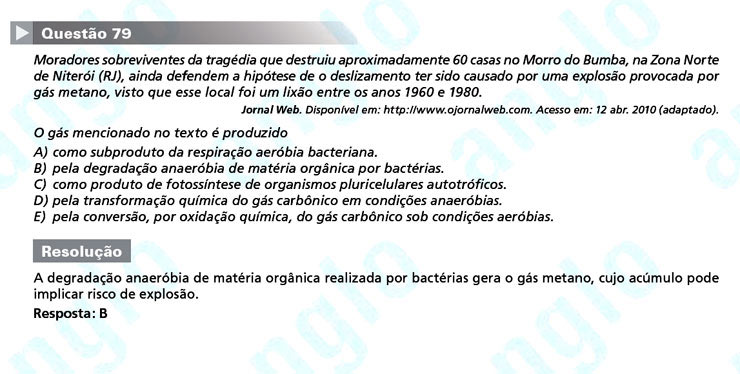 Enem 2011: Questão 79- Ciências da Natureza (prova azul)