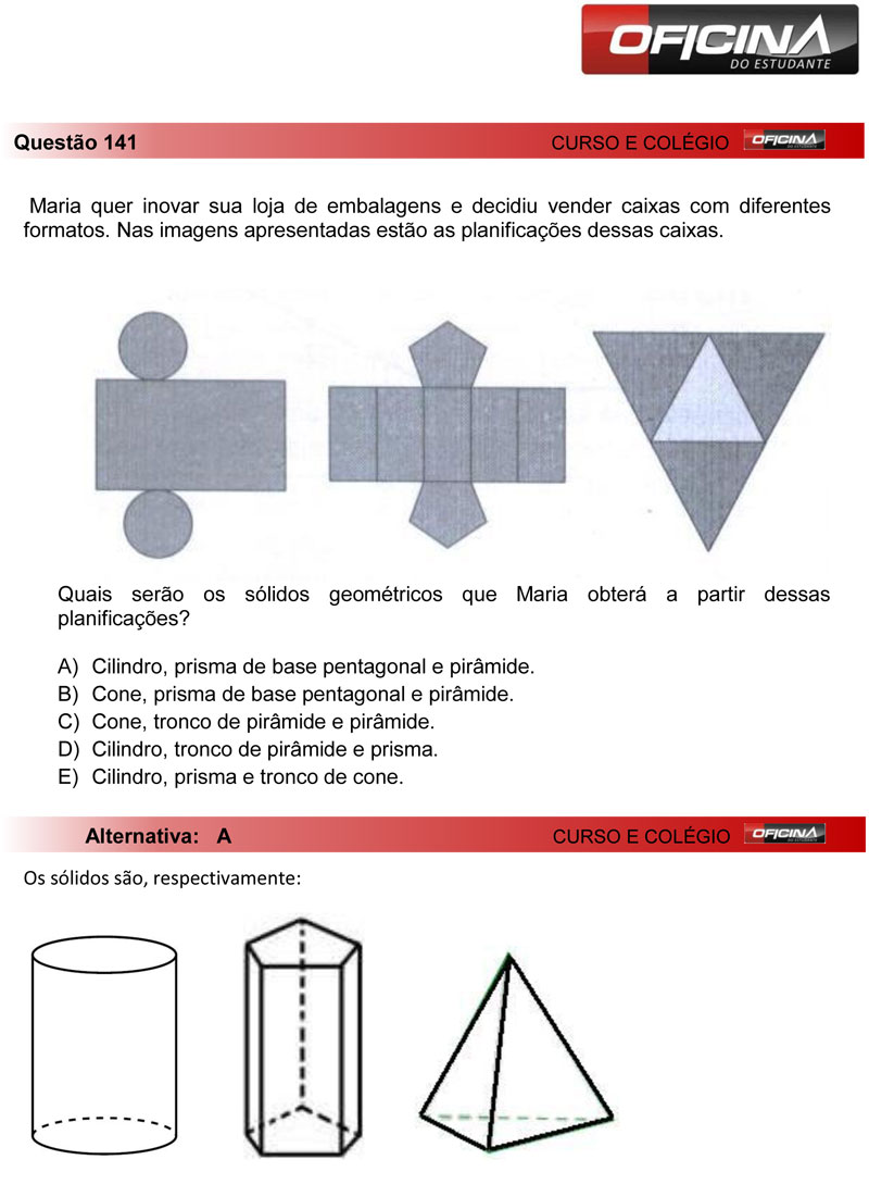 Enem 2012: correção da questão 141