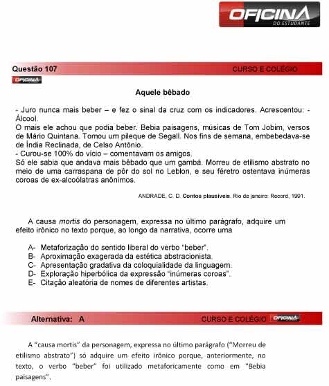 Enem 2012: correção da questão 107