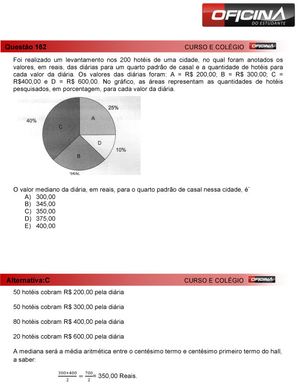 Enem 2013 – Correção da questão 162 – Matemática