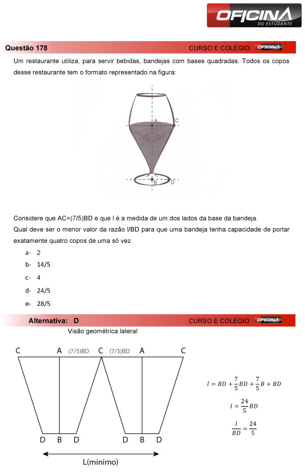 Enem 2013 – Correção da questão 178 – Matemática