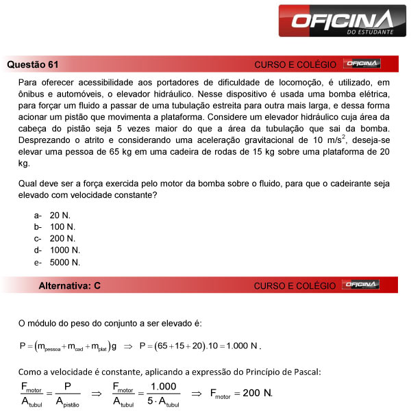 Enem 2013 – Correção da questão 61 – Ciências da Natureza