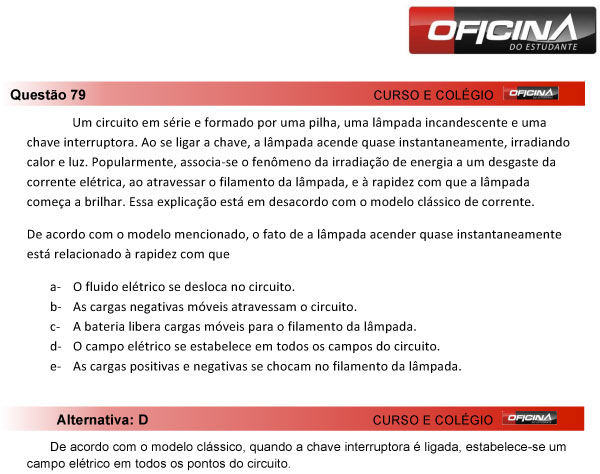 Enem 2013 – Correção da questão 79 – Ciências da Natureza