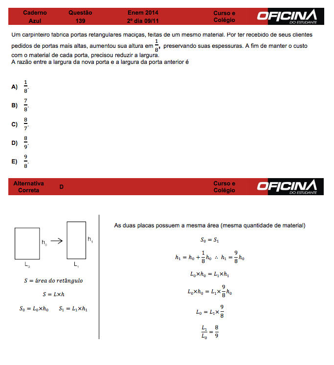 Enem 2014: correção da questão 139