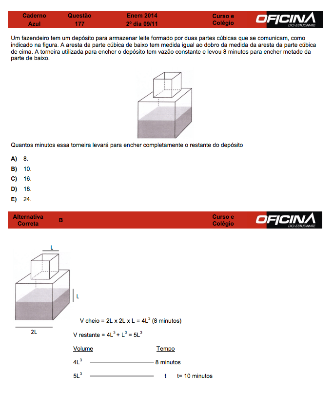 Enem 2014: correção da questão 177