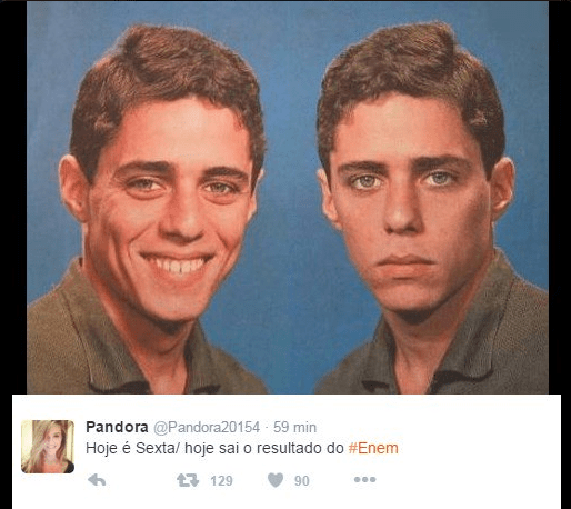 Ficou ansioso pela nota do Enem? As redes sociais também! Enquanto o MEC não divulgava o resultado, piadas e memes tomaram conta da internet (foto: reprodução)