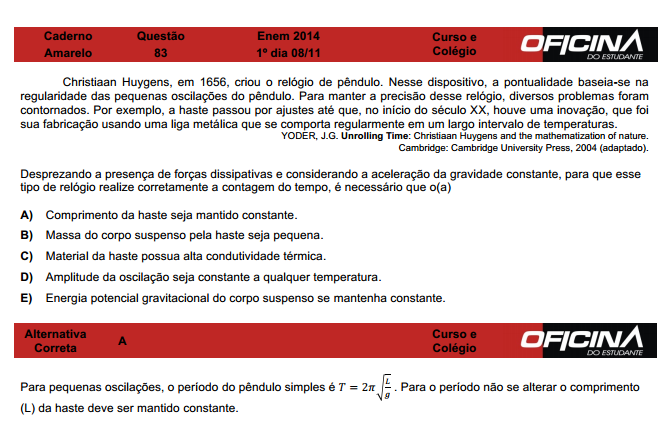 Enem 2014: correção da questão 83