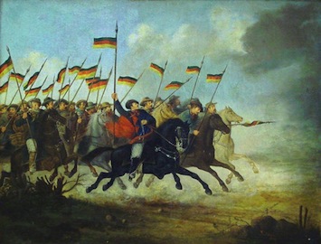 FARROUPILHA - A Guerra dos Farrapos, também conhecida como Revolução Farroupilha, aconteceu entre 1835 e 1845, na província que hoje equivale ao Rio Grande do Sul. A revolta era republicana e lutava contra o Império, tanto durante o período regencial quanto nos primeiros anos depois de declarada a maioridade de Dom Pedro II. Com o tempo a Farroupilha passou a ter conceitos separatistas. FARROUPILHA - A Guerra dos Farrapos, também conhecida como Revolução Farroupilha, aconteceu entre 1835 e 1845, na província que hoje equivale ao Rio Grande do Sul. A revolta era republicana e lutava contra o Império, tanto durante o período regencial quanto nos primeiros anos depois de declarada a maioridade de Dom Pedro II. Com o tempo a Farroupilha passou a ter conceitos separatistas.