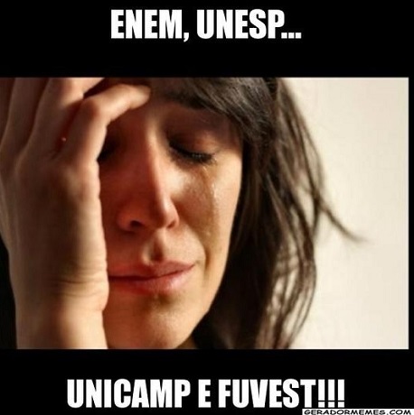 A primeira fase da Fuvest 2015 está acontecendo neste domingo (30) e estudantes aproveitam para postar imagens divertidas na rede. A primeira fase da Fuvest 2015 está acontecendo neste domingo (30) e estudantes aproveitam para postar imagens divertidas na rede.