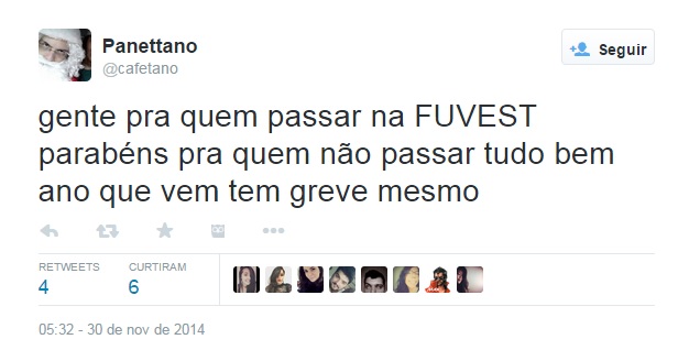 A primeira fase da Fuvest 2015 está acontecendo neste domingo (30) e estudantes aproveitam para postar imagens divertidas na rede. A primeira fase da Fuvest 2015 está acontecendo neste domingo (30) e estudantes aproveitam para postar imagens divertidas na rede.