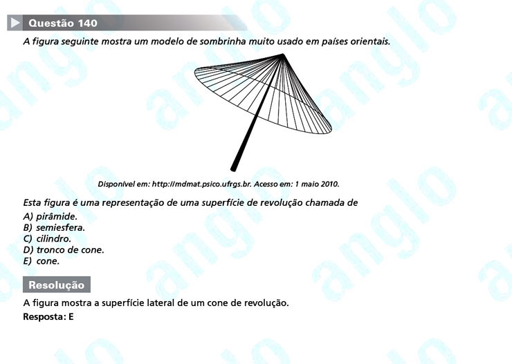 Enem 2011: Questão 140 – Matemática (prova amarela)