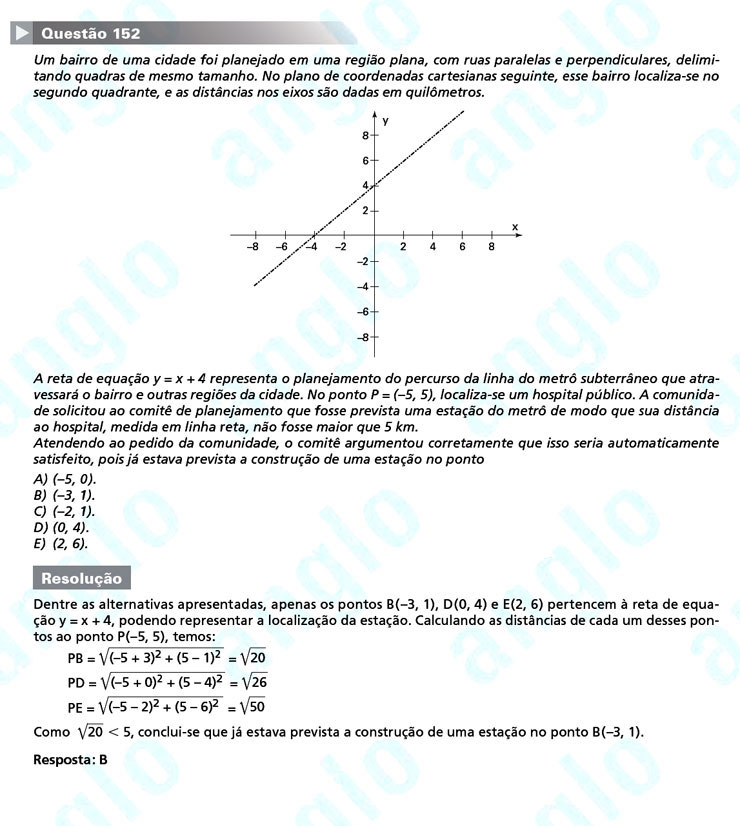 Enem 2011: Questão 152 – Matemática (prova amarela)