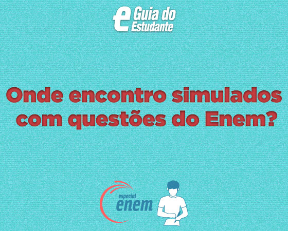 Você pode encontrar simulados de todas as matérias e simulados do Enem no site do Guia do Estudante. Todo o conteúdo é gratuito. Clique em Leia Mais para conferir.