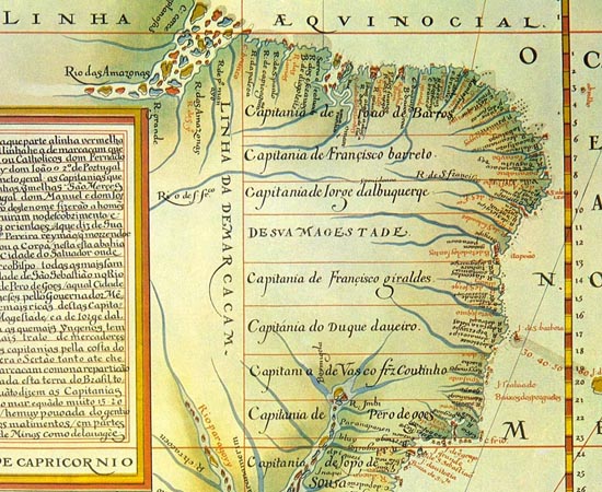ORGANIZAÇÃO POLÍTICO-ADMINISTRATIVA DO BRASIL COLÔNIA - Estude sobre capitanias hereditárias e o governo geral.