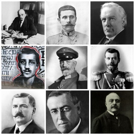 Este mês, a Primeira Guerra Mundial completou 100 anos. Iniciado no dia 1º de agosto de 1914, o conflito se estendeu até 11 de novembro de 1918 e provocou grandes mudanças no continente europeu e em todo o mundo. Saiba quais são as principais figuras da guerra. Este mês, a Primeira Guerra Mundial completou 100 anos. Iniciado no dia 1º de agosto de 1914, o conflito se estendeu até 11 de novembro de 1918 e provocou grandes mudanças no continente europeu e em todo o mundo. Saiba quais são as principais figuras da guerra.