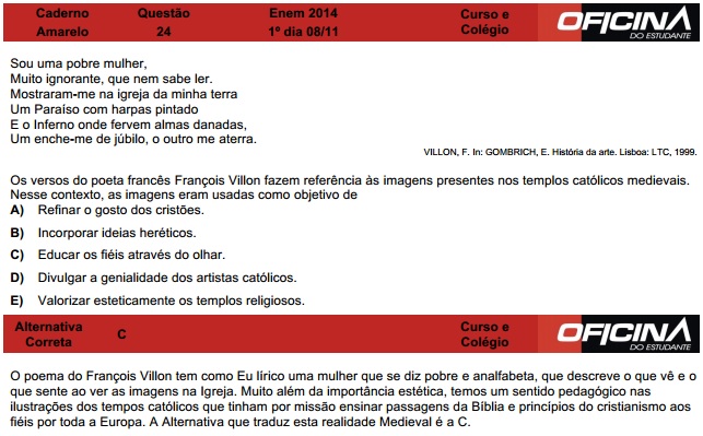 Enem 2014: correção da questão 24