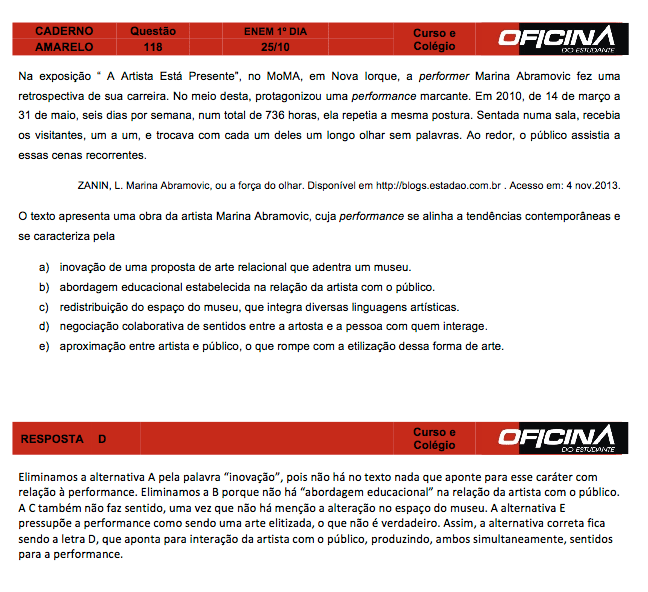 Enem 2015: correção da questão 118