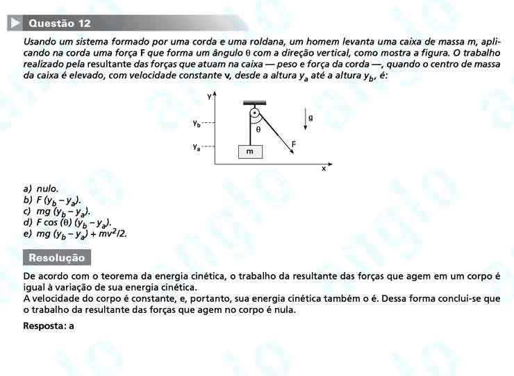 FUVEST 2011 – Primeira Fase – Questão 12