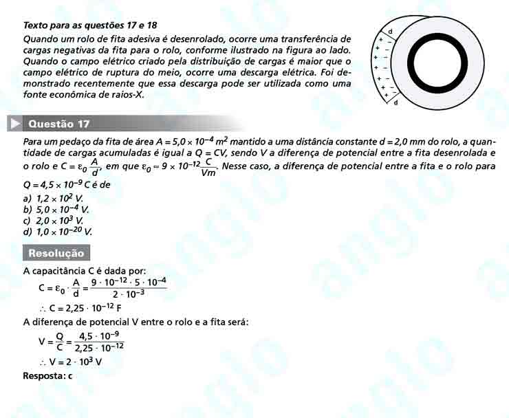 Unicamp 2011: Questão 17 – Primeira fase