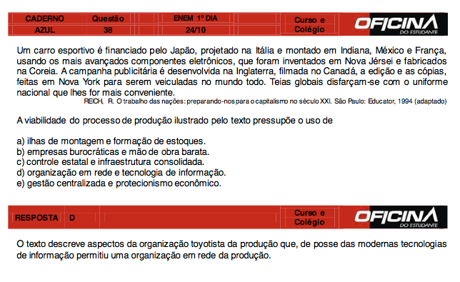 Enem 2015: correção da questão 38