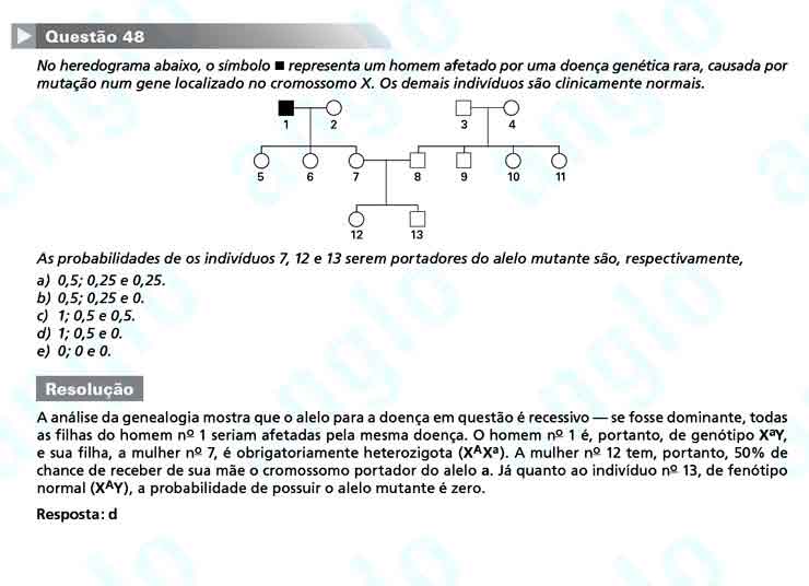 FUVEST 2011 – Primeira Fase – Questão 48