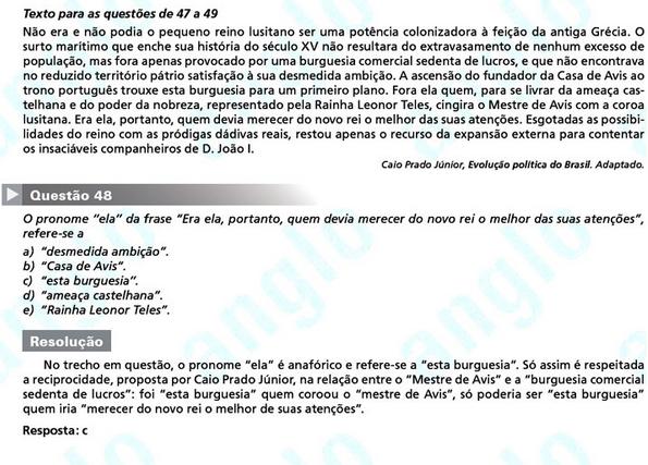 Primeira fase Fuvest 2012: questão 48 (prova V)