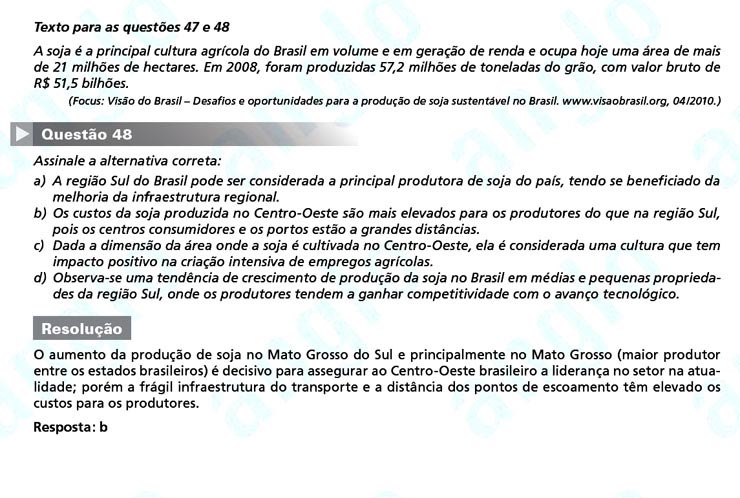 Unicamp 2011: Questão 48 – Primeira fase