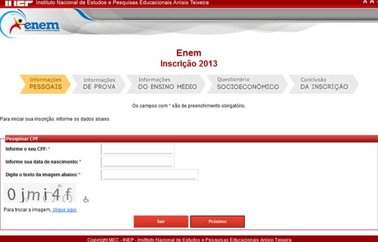 MEC cria site para tirar dúvidas de como se inscrever no Enem