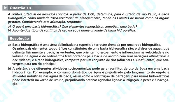 Unicamp 2012: Questão 18 (segunda fase) – Ciências Humanas