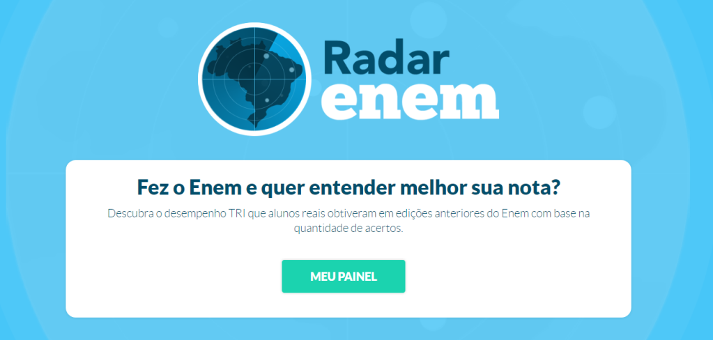 Site simula nota TRI das provas do Enem