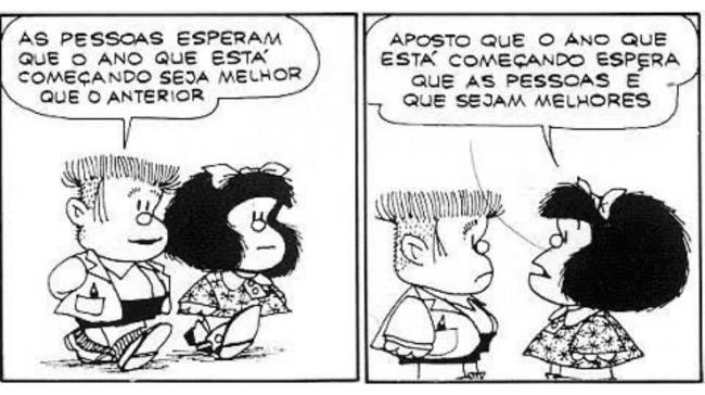 Mafalda e sua postura ativa Mafalda e sua postura ativa