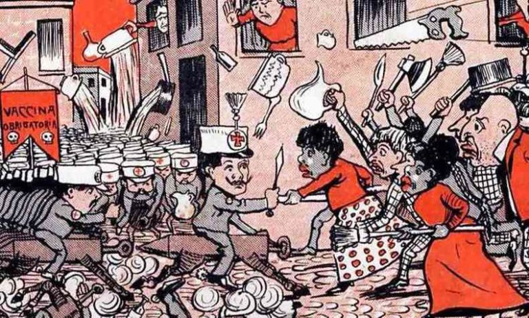 Charge da revista “O Malho”, em 1904, parecia prever a revolta que se instalaria no Rio de Janeiro após a “vacinação compulsória” instituída por Oswaldo Cruz contra a varíola Charge da revista “O Malho”, em 1904, parecia prever a revolta que se instalaria no Rio de Janeiro após a “vacinação compulsória” instituída por Oswaldo Cruz contra a varíola