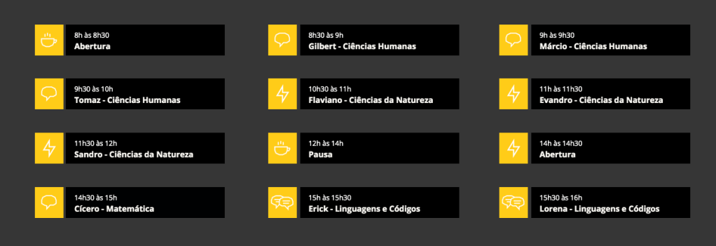 Programação do Super Aulão UAM